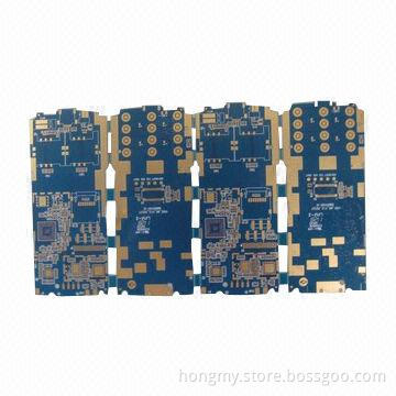 4 Layers PCB with Immersion Gold Surface Finish and 2oz Outer Layer, Copper Thickness for Mobile